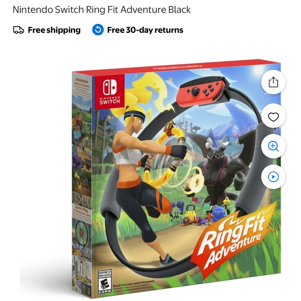 Nintendo Ring Fit Adventure with game